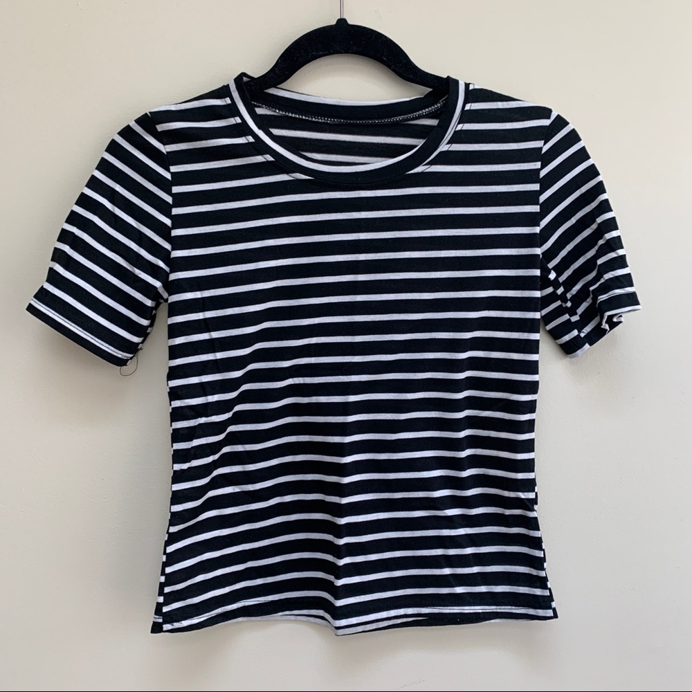 Striped crop top